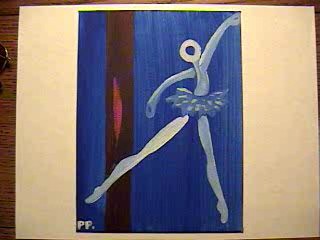dancer in blue