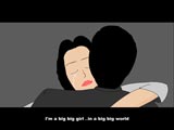 lovers embrace