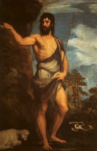 As depicted by the painter, Titian