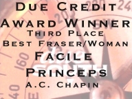 Due Credit Award - 3rd Place Fraser/Woman