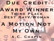 Due Credit Award - 3rd Place Ray Vecchio/Woman