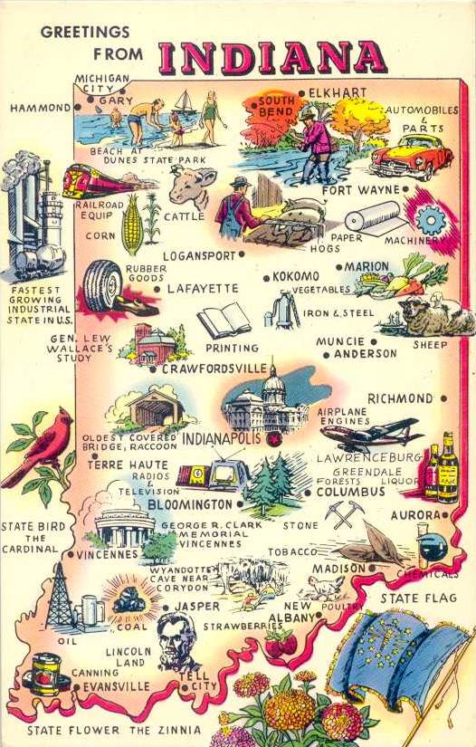 Map of Indiana
