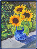 Lorraine Khachatourians who started her training at Emma Lake travelled to France to continue her training in 2004 enjoys painting with many mediums on site & from her photos.