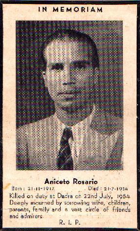 Aniceto do Rosario, Patriot & Martyr