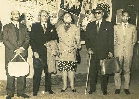 Dr. Antonio Anastasio Bruto da Costa, 4th left, Senhor & Senhora Francisco da Silva e Miranda (2,3) & two friends