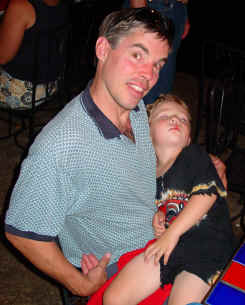 Sleeping in Daddy's lap