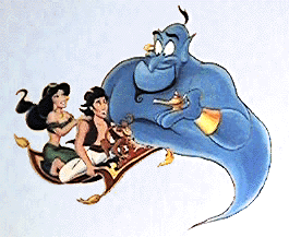 Aladdin, Jasmine, and the prince