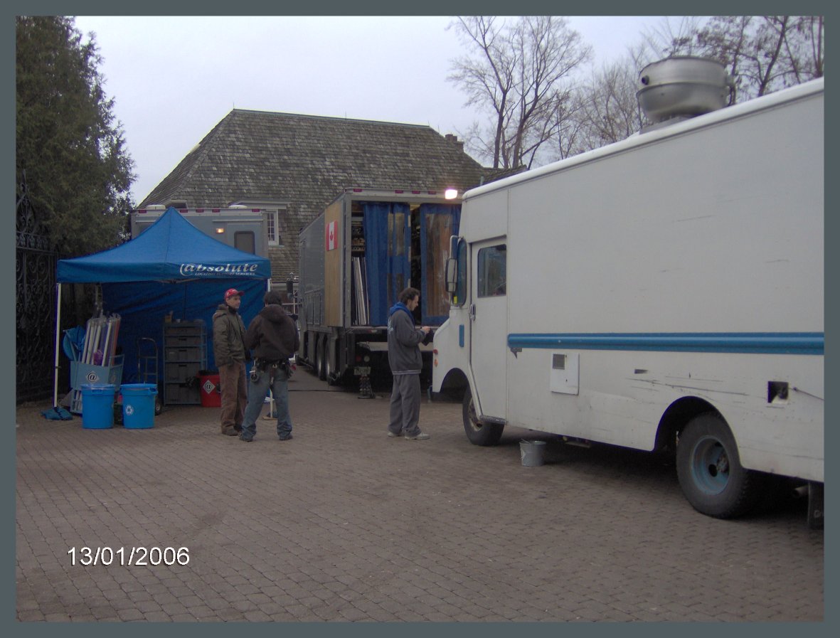 Setting up on location