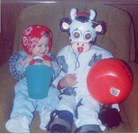 Cow and Milkmaid on Halloween