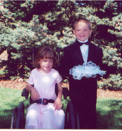Ringbearer Jimbo and Emily at Uncle Steve's Wedding