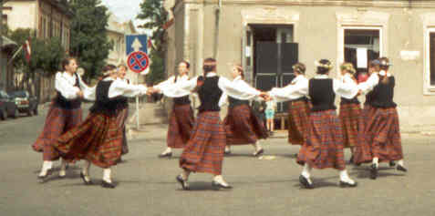 Traditional Dancers in Limbazi
