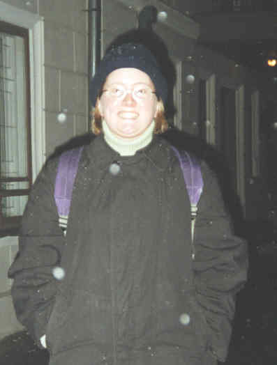 November 2000, first snow!