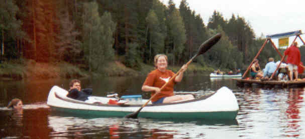 On a canoe trip, Gauja River
