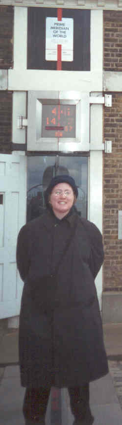 In Greenwich, on the Prime Meridian