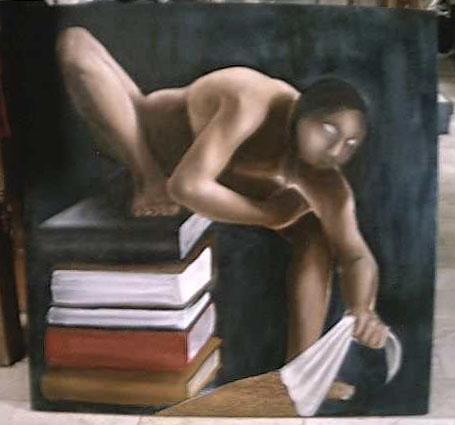 everything's an illusion, oil on canvas 2002