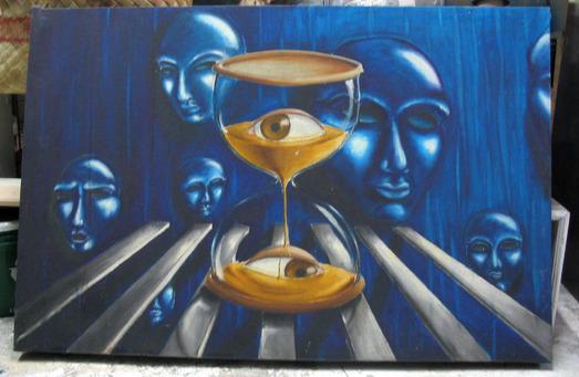 my very first oil painting, oil on canvas 2001