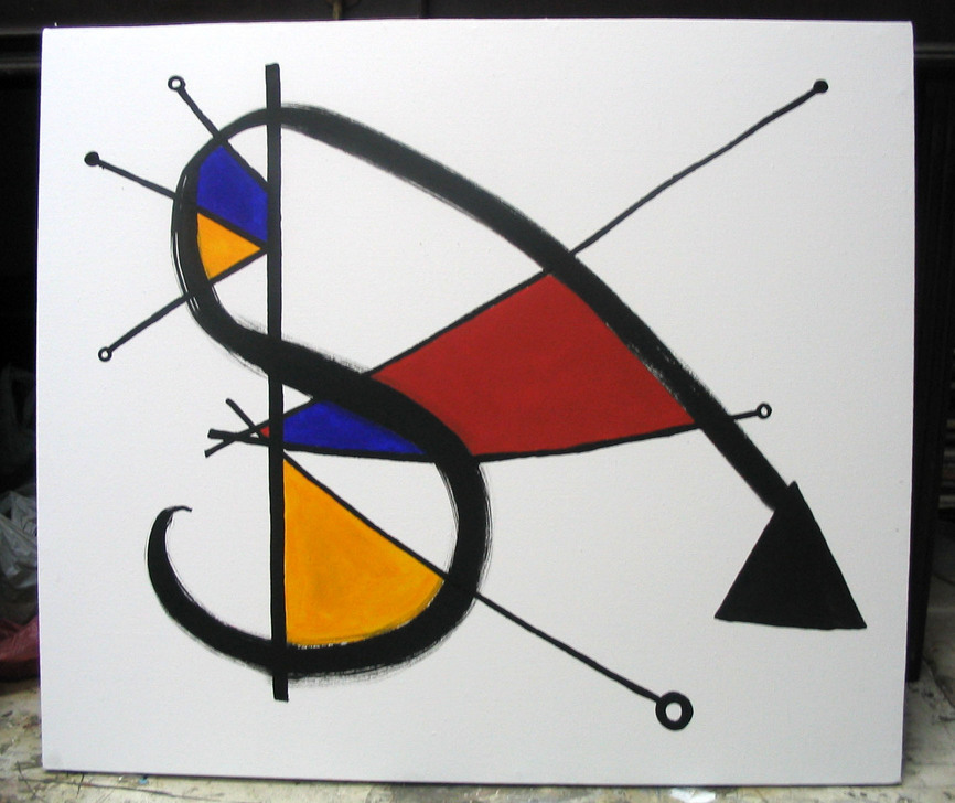 miro commissioned 4, oil on canvas 2005