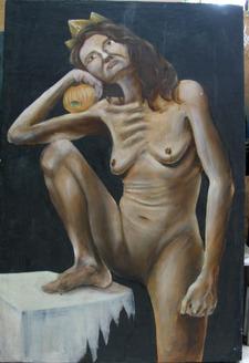 innerself portait, oil on panel 2003