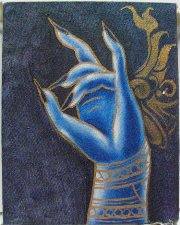 thai hand, oil on canvas 2005
