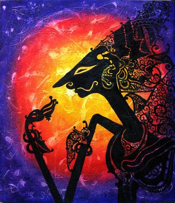 wayang, oil on canvas 2005