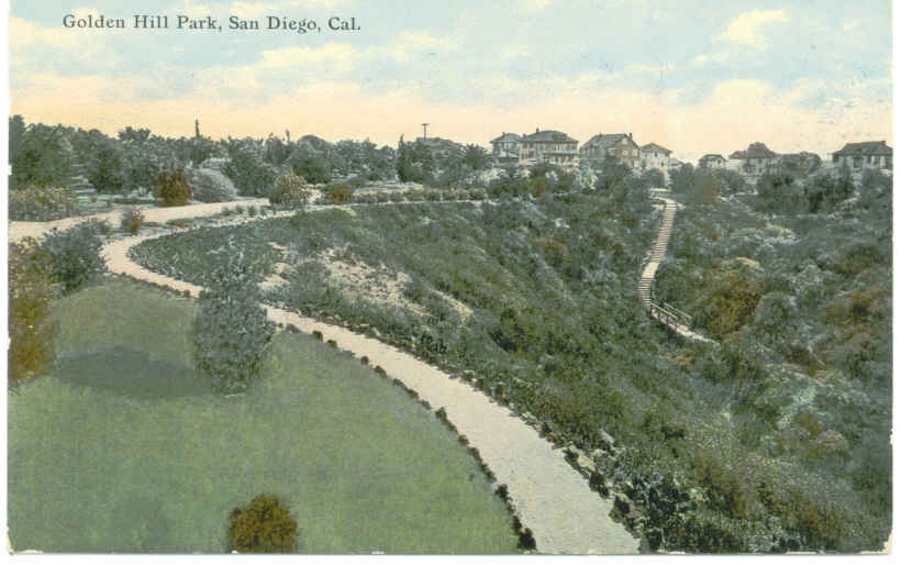 Golden Hill Park west side and canyon
