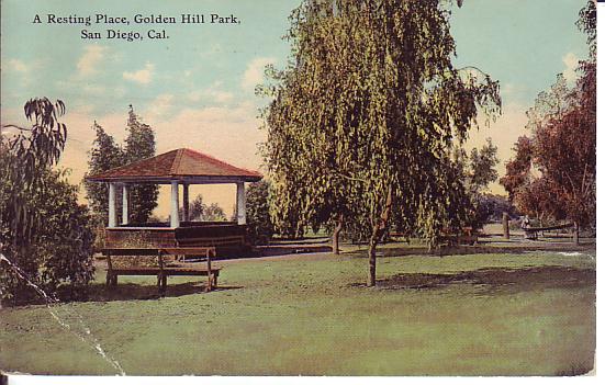 Golden Hill Park band stand 1912