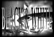 black and white