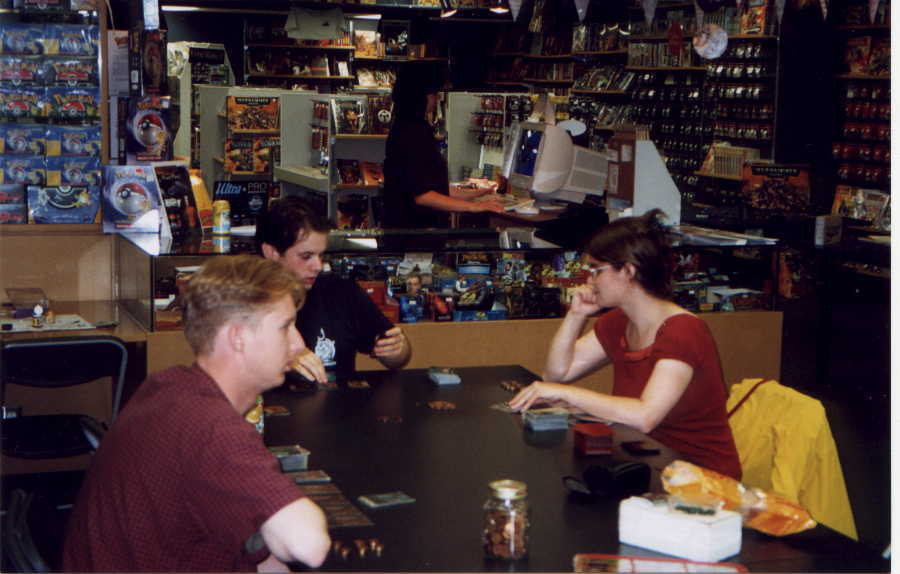 A table of four (I'm missing) during the secound round