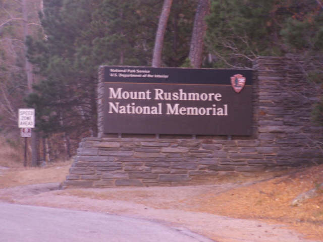 Rushmore welcome sign