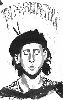 Tim Burton, acrylic on paper, 10th grade