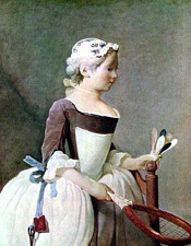 Young Girl with Battledor