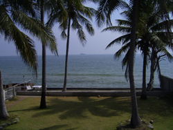 on the beach, 3 km to the center