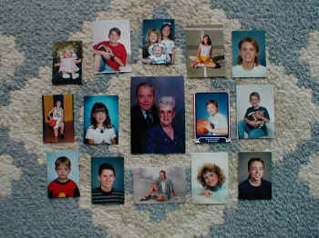 Us surrounded by some of our family