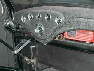 Center section of dash is removable for access to electrical panel and MSD boxes