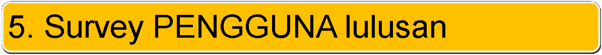 Rectangle: Rounded Corners: 5. Survey PENGGUNA lulusan