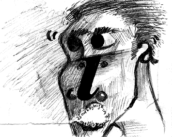 Fleury Colon Lettriste Self-Portrait