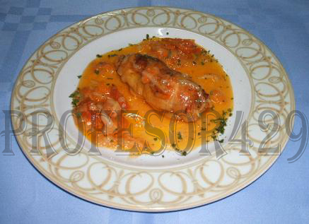 Muslos de pollo rellenos