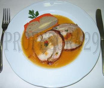 Lomo relleno y mousse de escalibada