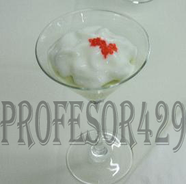 Xupito de coliflor con nube de leche