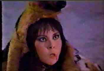 Wolf Woman. Beautiful even when snarling and wearing Triumph The Insult Comic Dog on her head.