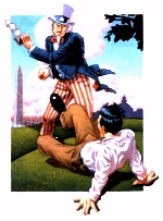 Government is the biggest thief around. &copy; Mike Kressy, Playboy Forum, All the King's Riches.