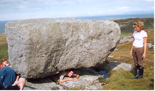 Crawling under the rock
