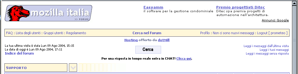 Pagina d'ingresso