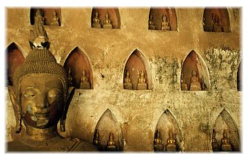 a closer view within the ancient gates surrounding wat Sisaket ...