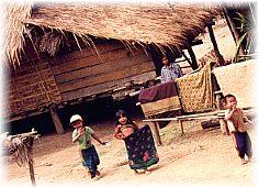 enthusiastic Lao Tueng village children