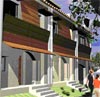 Cada casa tiene su garaje en el s�tano