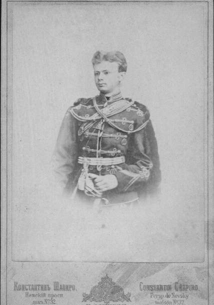 Cornet Anatoly N. Behr clad in a uniform of Life Guards