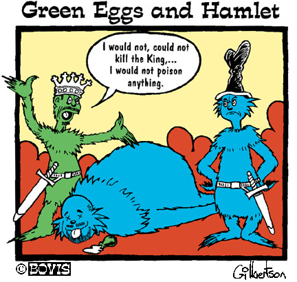 Enjoy your Green Eggs and Hamlet. Click here to visit Bovis Design