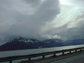 Turnagain Arm in the clouds