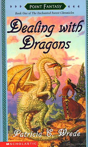 Cimorene, princess of Linderwall, is a classic tomboy heroine with classic tomboy strengths--all of which are perceived by those around her as defects: "As for the girl's disposition--well, when people were being polite, they said she was strong-minded. When they were angry or annoyed with her, they said she was as stubborn as a pig." Cimorene, tired of etiquette and embroidery, runs away from home and finds herself in a nest of dragons. Now, in Cimorene's world--a world cleverly built by author Patricia C. Wrede on the shifting sands of myriad fairy tales--princesses are forever being captured by dragons. The difference here is that Cimorene goes willingly. She would rather keep house for the dragon Kazul than be bored in her parents' castle. With her quick wit and her stubborn courage, Cimorene saves the mostly kind dragons from a wicked plot hatched by the local wizards, and worms her way into the hearts of young girls everywhere.